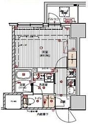 プレシャスハーモニー八王子 1Kの間取図画像