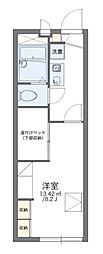 レオパレスWisteria 1Kの間取図画像