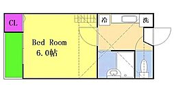 ステージ久地 1Kの間取図画像