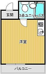 シティアイ五反野 ワンルームの間取図画像