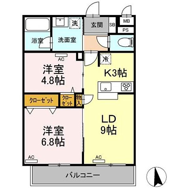 同じ建物の物件間取り写真 - ID:213095605014