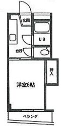 サンテラス南行徳 1階1Kの間取り