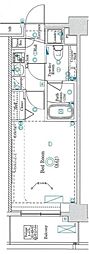 ラフィスタ板橋本町 1Kの間取図画像