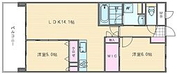 サンエクステリア24 2LDKの間取図画像