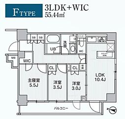 Alivis綾瀬 3LDKの間取図画像