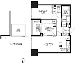 COMFORIA大宮 2LDKの間取図画像
