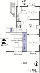 サンフィールド21 3Kの間取図画像