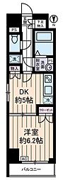 パルウッド両国 1DKの間取図画像