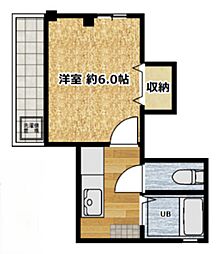 コンフォート東尾久 1Kの間取図画像