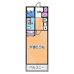 win北花田 1Kの間取図画像