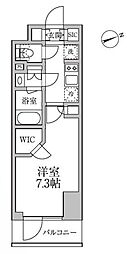 レジディア新御徒町2 7階1Kの間取り