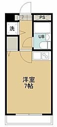 BelAirGarden10 ワンルームの間取図画像