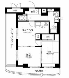 ＡｚａｌｅａＨｏｕｓｅ練馬 10階2DKの間取り