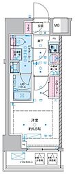 ジェノヴィア西川口III 6階1Kの間取り