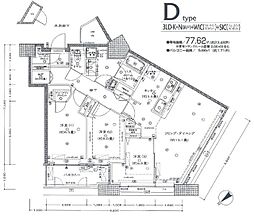 ITOWER 3LDKの間取図画像