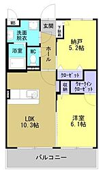 THEGARDEN 2LDKの間取図画像