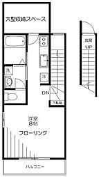 ルーチェ 1Kの間取図画像