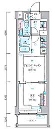 ジェノヴィア練馬春日町スカイガーデン 1DKの間取図画像