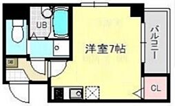 プランドール錦糸町 ワンルームの間取図画像