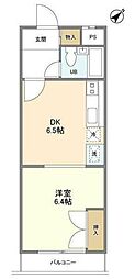 テラス富ヶ谷 1DKの間取図画像