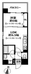 ポートサイドアーバンレジデンス 1LDKの間取図画像