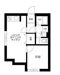 ZERDIA綾瀬 3階1LDKの間取り
