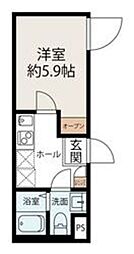 ハイツ・コロール 1Kの間取図画像
