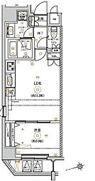 RELUXIA上野 1LDKの間取図画像