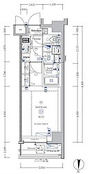 ＧＥＮＯＶＩＡ亀戸V 7階1Kの間取り