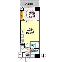 江東区枝川3丁目マンション 1LDKの間取図画像