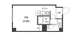 ウィズ高島平 3階ワンルームの間取り