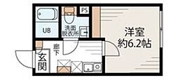 ハイツ・コロール 1Kの間取図画像