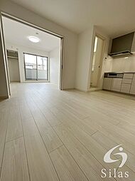 JR片町線(学研都市線) 長尾駅 徒歩10分の賃貸アパート 2階1LDKのリビング/ダイニング