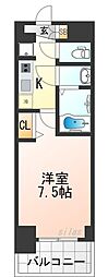 Osaka Metro中央線 朝潮橋駅 徒歩3分の賃貸マンション 4階1Kの間取り