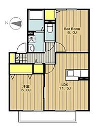 アタラクシアE 2LDKの間取図画像