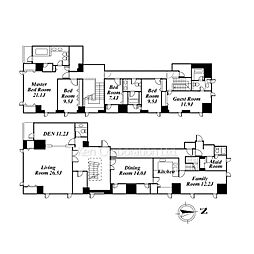 プライムスクェアシティ 12階6SLDKの間取り