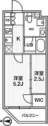 RETERRACE清澄白河 1DKの間取図画像