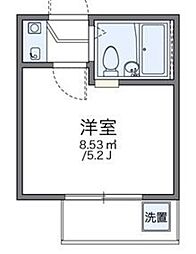 レオパレス金町第1 2階1Kの間取り