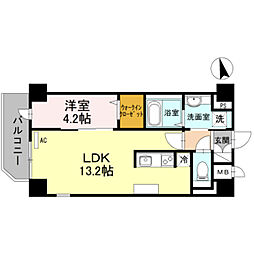 ClaireForesta 1LDKの間取図画像