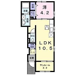 シャン・ノール6 1LDKの間取図画像