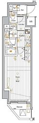 プレミアムキューブ目黒東山mo 6階1Kの間取り