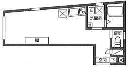Lafort北千住 ワンルームの間取図画像