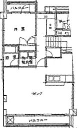 パティオ駒岡本館 2LDKの間取図画像