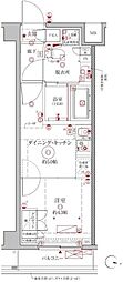 クレイシアIDZ幡ヶ谷 1DKの間取図画像