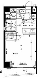 ザ・レジデンス・オブ・トーキョーY11 1Kの間取図画像