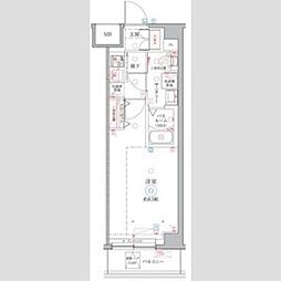 クレヴィスタ戸田 1Kの間取図画像