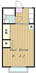 リオグランデ 1Kの間取図画像
