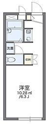 レオパレスアルカディア 1Kの間取図画像