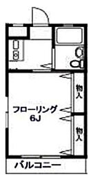サンコーポラス羽村 1Kの間取図画像