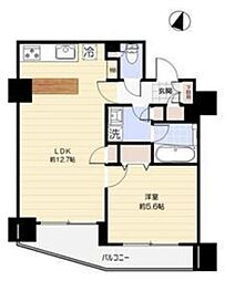 メインステージ九段下 12階1LDKの間取り